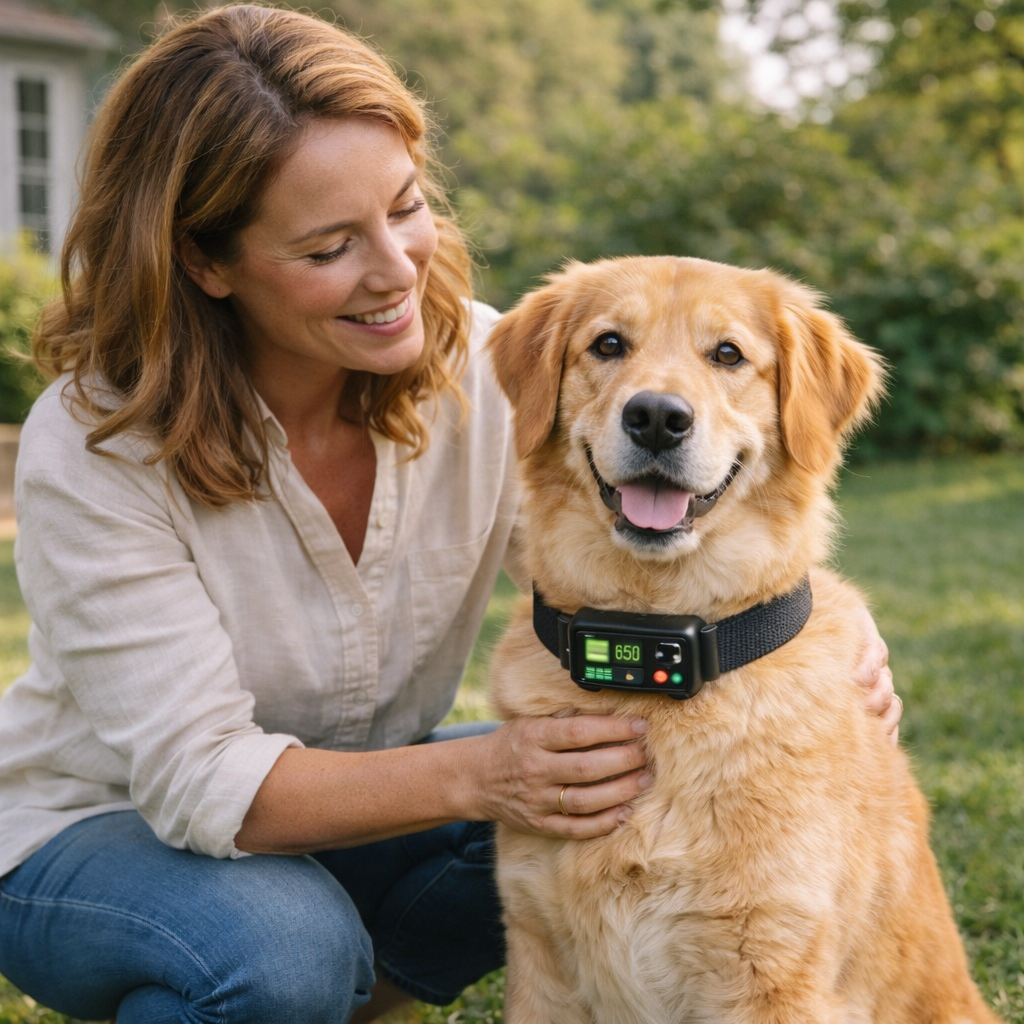 Collier Antifugue pour Chien – Clôture Sans Fil à Périmètre GPS (Sans Abonnement)